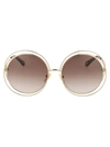 Chloé Round-frame Sunglasses In Grey