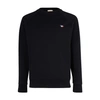 Maison Kitsuné Maison Kitsune' "fox Head" Cotton Sweatshirt In Black