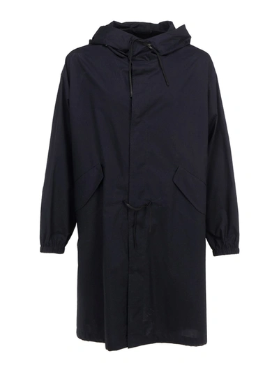 Jil Sander Parka In Dark Blue