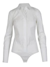 Patrizia Pepe Tech Fabric Body Shirt In White