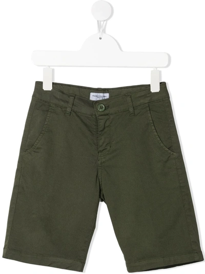 Paolo Pecora Teen Knee-length Chino Shorts In Green