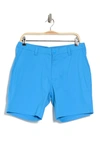 Rhone Flat Front Resort Shorts In Azure Blue