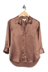 L Agence Dani Silk Blouse In Sparrow