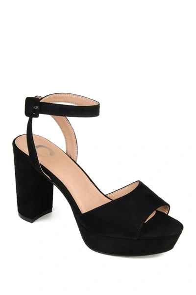 Journee Collection Journee Nairri Platform Sandal In Black