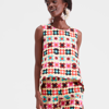 La Doublej Women's La Scala Printed Cotton Top In Groovy Dot Giallo
