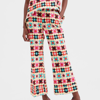 La Doublej Hendrix Printed Cotton Flared Pants In Groovy Dot Giallo