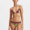 La Doublej Edition 24 Triangle Bikini Top In Cartwheel Giallo
