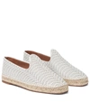 Alaïa Off-white Micro Vienne Vague Openwork Espadrilles In Blanc Casse