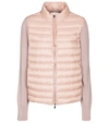 MONCLER WOOL AND DOWN CARDIGAN,P00539740