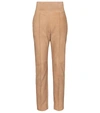 ALEXANDRE VAUTHIER HIGH-RISE SUEDE trousers,P00540363