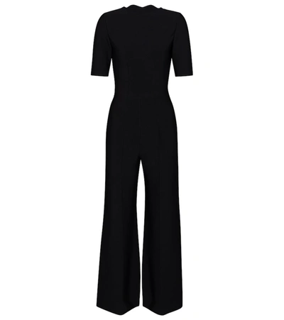 Alaïa Stretch-knit Flared Jumpsuit In Black
