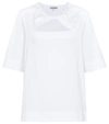 GANNI Twisted棉质针织T恤,P00550408