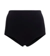 Karla Colletto Basics High-rise Bikini Bottoms In Black
