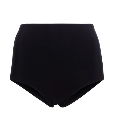 Karla Colletto Basics High-rise Bikini Bottoms In Black