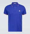 MONCLER SHORT-SLEEVED POLO SHIRT WITH LOGO,P00539635