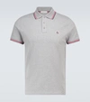 MONCLER SHORT-SLEEVED POLO SHIRT WITH LOGO,P00539636