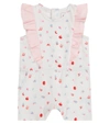 The Marc Jacobs Letter-print Sleeveless Shorties In White