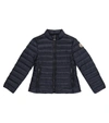 Moncler Kids Kaukura Navy Quilted Shell Jacket (8-10 Years) In Blue