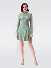 DIANE VON FURSTENBERG DIDI SILK-VISCOSE BUTTONED WRAP DRESS