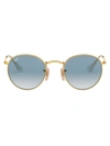 Ray Ban Round-frame Sunglasses In Gold