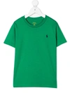 RALPH LAUREN POLO PONY EMBROIDERED COTTON T-SHIRT