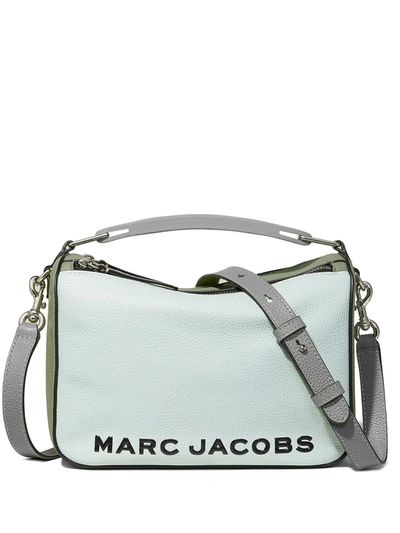 Marc Jacobs Blue & Green 'the Softbox 23' Top Handle Bag In 329 Icymint