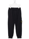 STONE ISLAND JUNIOR LOGO-PATCH TRACK trousers