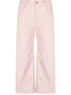 DONDUP CROPPED WIDE-LEG JEANS