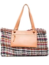 SEE BY CHLOÉ WOVEN CHECKED TOTE BAG