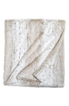 Peri Home Faux Fur Throw Blanket In Ivory