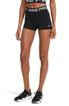 Nike Logo-waist Bike Shorts In Black/ White
