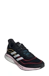 Adidas Originals Supernova Running Shoe In Core Black/white/ Vivid Red