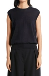 The Row Balham Spring Cashmere Sleeveless Sweater In Dark Navy