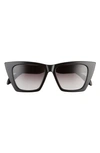 Alexander Mcqueen Eyewear Cat In Shiny Black