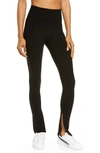 Year Of Ours 9 To 5 Slit Hem Legging In Black