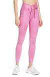 Year Of Ours Gloss Football Leggings In Pink