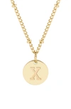 Brook & York Madeline Initial Pendant Necklace In Gold X