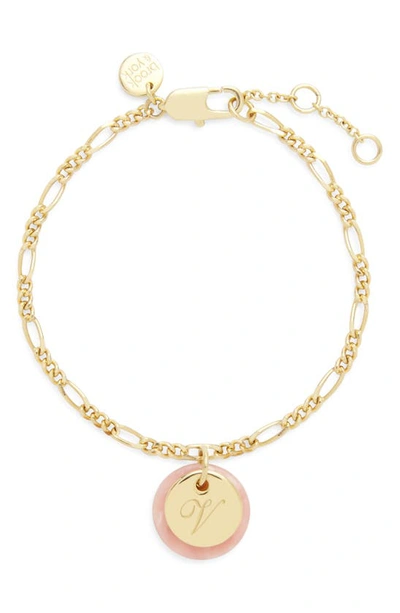 Brook & York Chelsea Initial Charm Bracelet In Gold V