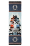 BURBERRY MERMAID PRINT SILK & WOOL SCARF,8039622