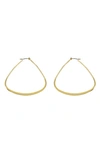 Panacea Teardrop Hoop Earrings In Gold