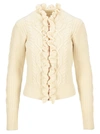 SEE BY CHLOÉ SEE BY CHLOE RUFFLE TRIM CARDIGAN,11763670