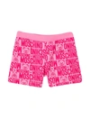 Moschino Logo-print Shorts In Fucsia