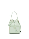 Prada Duet Bucket Shoulder Bag In Green