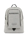 BURBERRY LARGE LOGO PRINT COTTON CANVAS BACKPACK,400013868121