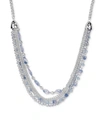 STYLE & CO LINK & BEADED MULTI-CHAIN STATEMENT NECKLACE, 30" + 3" EXTENDER, CREATED FOR MACY'S