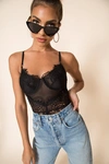 Bardot Nikki Lace Bodysuit In Black
