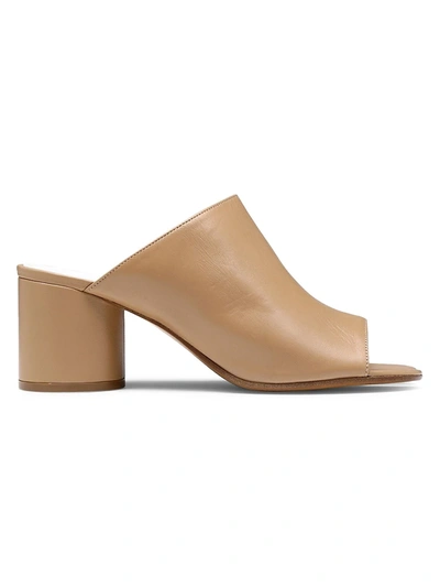 Maison Margiela Tan Tabi Mules In Chamois