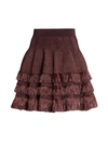 ALAÏA FRINGE KNIT SKIRT,400013741267