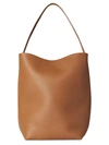 The Row Park North/south Leather Tote In Caramel