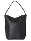 The Row Women's Park Leather Tote In Black